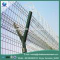 Airport fence with spiral razor barbed wire fence Y post welded airport security fence